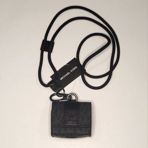 Michael Kors Black & Gray Air Pod Case